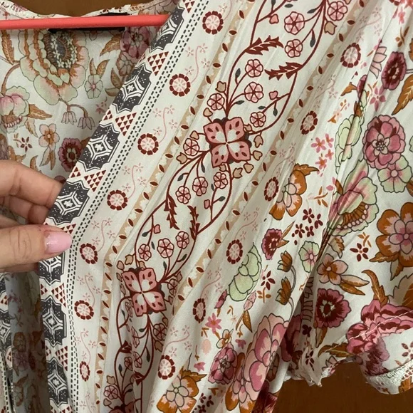 Floral Wrap Maxi Dress - Picture 4 of 4